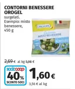 Coop Contorni Benessere Orogel offerta