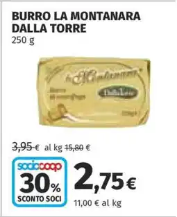 Coop Burro La Montanara Dalla Torre offerta