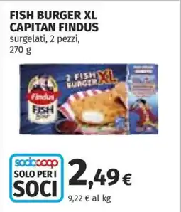 Coop FISH BURGER XL CAPITAN FINDUS offerta