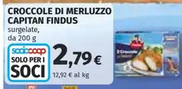 Coop CROCCOLE DI MERLUZZO CAPITAN FINDUS offerta