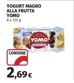 Coop YOGURT MAGRO ALLA FRUTTA YOMO offerta