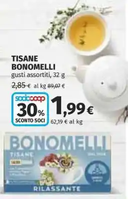 Coop Tisane Bonomelli offerta