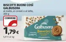Coop BISCOTTI BUONI COSÌ GALBUSERA offerta
