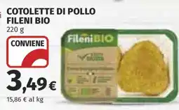 Coop COTOLETTE DI POLLO FILENI BIO offerta
