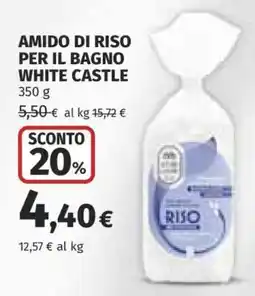 Coop AMIDO DI RISO PER IL BAGNO WHITE CASTLE offerta