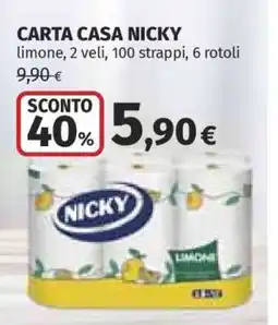 Coop CARTA CASA NICKY offerta