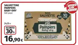 Coop SALVIETTINE PAMPERS BABY-DRY offerta