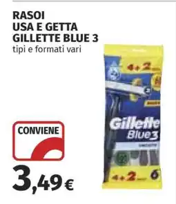 Coop Rasoi Usa e Getta Gillette Blue 3 offerta