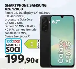Coop SMARTPHONE SAMSUNG A26 128GB offerta