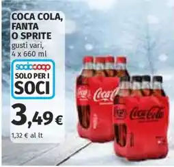 Coop COCA COLA, FANTA O SPRITE offerta