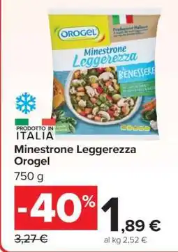 Carrefour Minestrone Leggerezza Orogel offerta