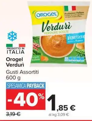 Carrefour Orogel Verdurì offerta
