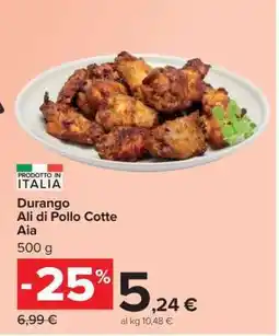 Carrefour Durango Ali di Pollo Cotte offerta