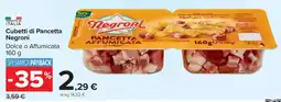 Carrefour Cubetti di Pancetta Negroni offerta