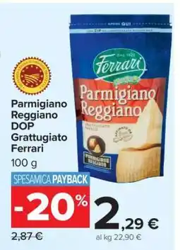 Carrefour Parmigiano Reggiano DOP Grattugiato Ferrari offerta