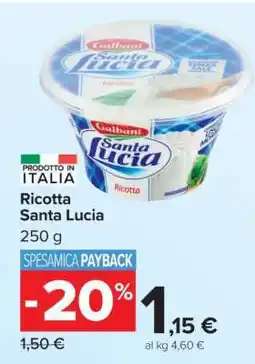 Carrefour Ricotta Santa Lucia offerta
