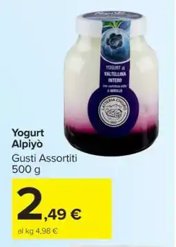 Carrefour Yogurt Alpiyò offerta