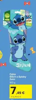 Carrefour Calza Stitch o Spidey Zaini offerta