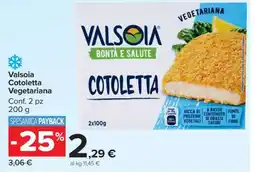 Carrefour Valsoia Cotoletta Vegetariana offerta