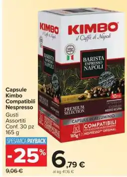 Carrefour Capsule Kimbo Compatibili Nespresso offerta