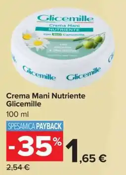 Carrefour Crema Mani Nutriente Glicemille offerta