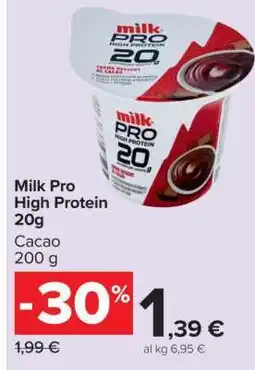 Carrefour Milk Pro High Protein 20g offerta