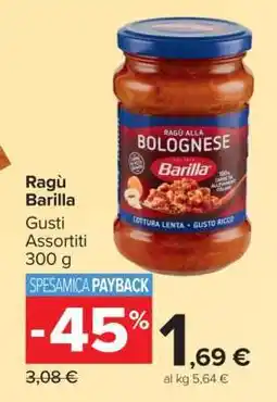 Carrefour RAGÙ BARILLA offerta