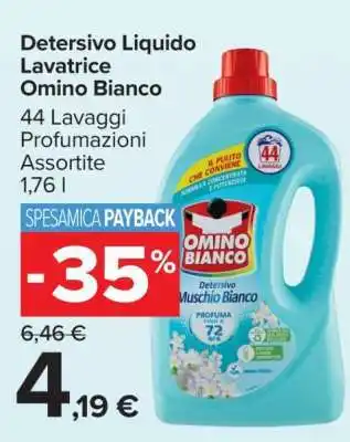 Carrefour Detersivo Liquido Lavatrice Omino Bianco offerta