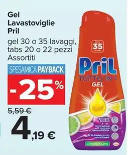 Carrefour Gel Lavastoviglie Pril offerta