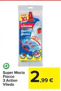 Carrefour Super Mocio Fiocco 3 Action Vileda offerta