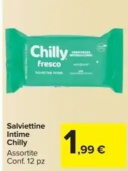 Carrefour Salviettine Intime Chilly offerta