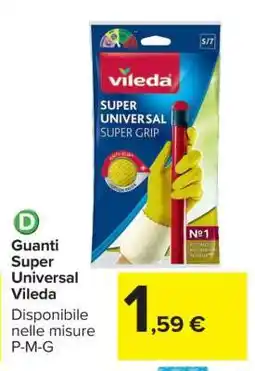 Carrefour Guanti Super Universal Vileda offerta
