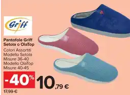 Carrefour Pantofole Griff Setola o OlaTop offerta