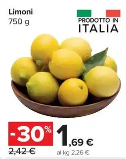 Carrefour Limoni offerta