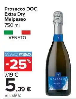 Carrefour Prosecco DOC Extra Dry Malpasso offerta