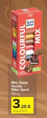Carrefour Mini Tower Variety Ritter Sport offerta