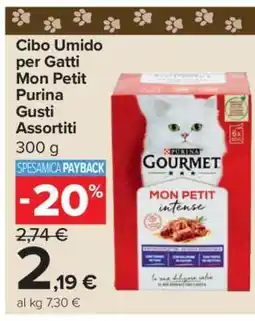 Carrefour Cibo Umido per Gatti Mon Petit Purina Gusti Assortiti offerta
