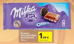 Carrefour Tavolette Cioccolato Milka Gusti Assortiti offerta