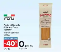 Carrefour Pasta di Semola di Grano Duro Rummo offerta