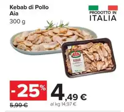 Carrefour Kebab di pollo Aia offerta