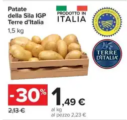 Carrefour Patate della Sila IGP Terre d’Italia offerta