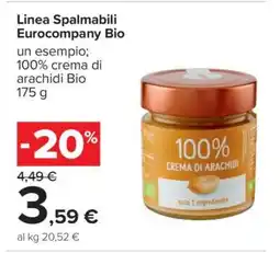 Carrefour Linea Spalmabili Eurocompany Bio offerta