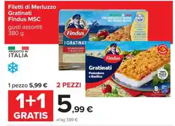 Carrefour Filetti di Merluzzo Gratinati Findus MSC offerta