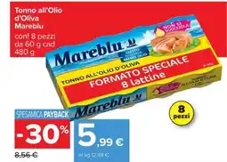 Carrefour Tonno all’Olio d’Oliva Mareblu offerta