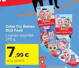 Carrefour Calza Cry Babies DLG Food offerta