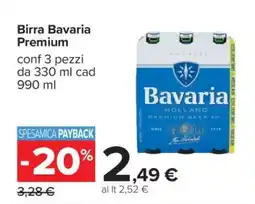 Carrefour BIRRA BAVARIA PREMIUM offerta