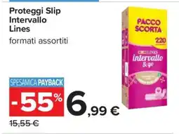 Carrefour PROTEGGI-SLIP INTERVALLO LINES offerta