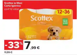 Carrefour Scottex la Maxi Carta Igienica offerta
