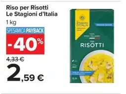 Carrefour Riso per Risotti Le Stagioni d’Italia offerta