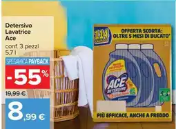 Carrefour DETERSIVO LAVATRICE ACE offerta